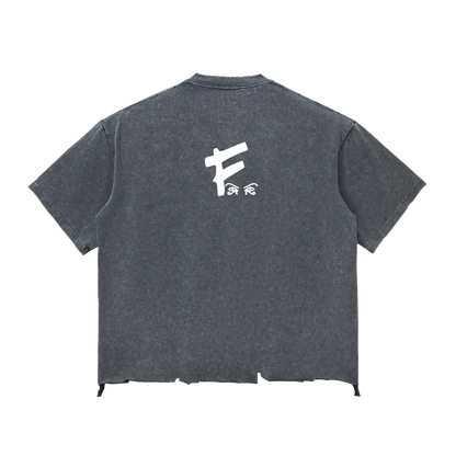 FLOSTATE™️ Distressed  Boxy T