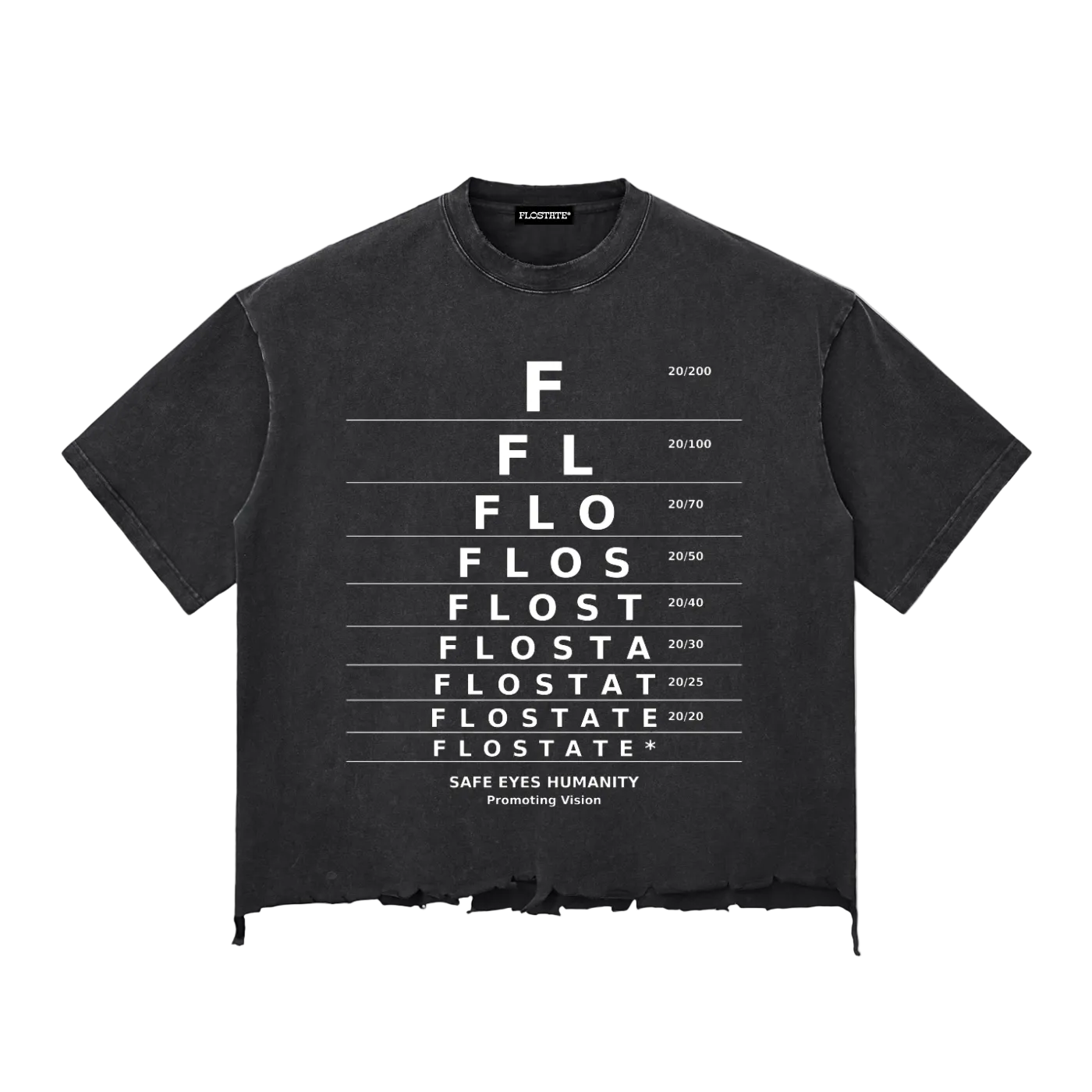 FLOSTATE™️ Distressed  Boxy T