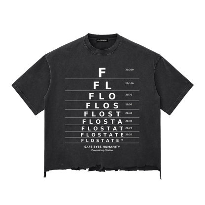 FLOSTATE™️ Distressed  Boxy T