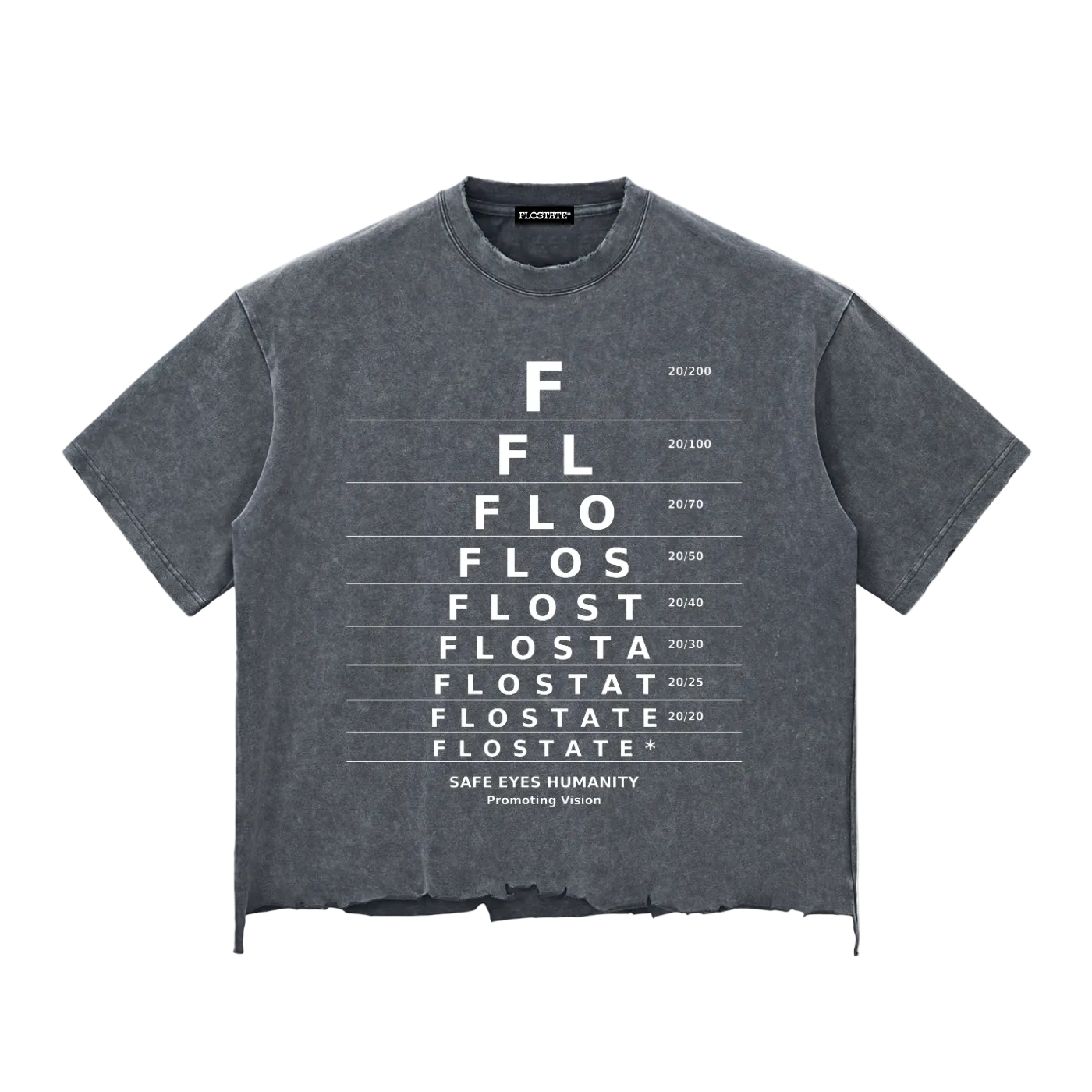 FLOSTATE™️ Distressed  Boxy T