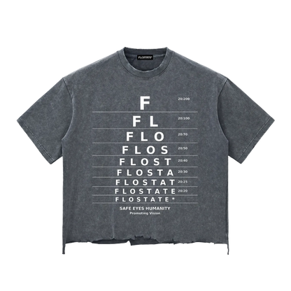 FLOSTATE™️ Distressed  Boxy T
